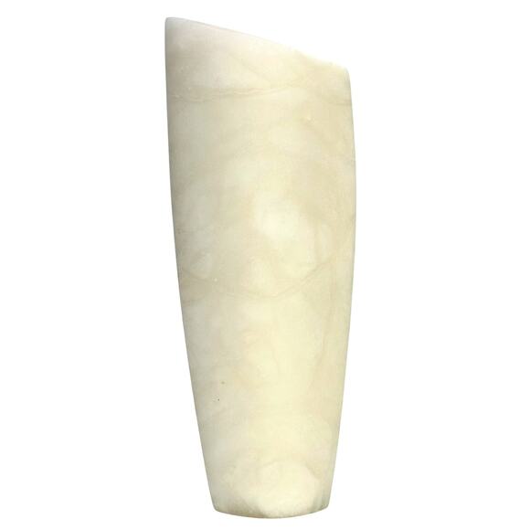 MidCentury Otradnenskaya Russian White Alabaster Artistic Display Vase Exquisite - Picture 1 of 6